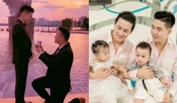 Hà Trí Quang quỳ gối cầu hôn bạn trai đồng giới, netizen 'rần rần' chờ ngày đám cưới