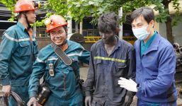 12 giờ căng thẳng giải cứu thành công 2 công nhân bị mắc kẹt dưới hầm mỏ than Quảng Ninh