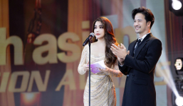 Đoàn Minh Tài sánh đôi cùng Trương Ngọc Ánh, Ngọc Thanh Tâm đại diện trao giải tại sự kiện ATA Asian Television Awards