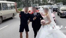 Chú rể bị triệu tập sau đám cưới vì dừng dàn siêu xe giữa đường để quay phim, chụp ảnh đăng lên mạng