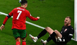 Ronaldo bị chỉ trích diễn trò lố khi ăn mừng chế nhạo thủ môn CH Séc