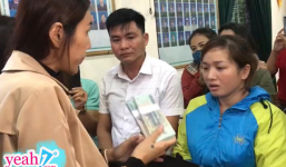Ca sĩ Thủy Tiên bỏ tiền túi hỗ trợ 100 triệu đồng cho gia đình bị mất trắng sau lũ ở Hà Tĩnh