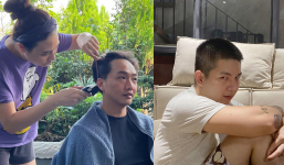Sao Việt trổ tài cắt tóc tại nhà mùa dịch: Kelvin Khánh để đầu đinh, Cường Đôla đẹp như tóc cắt tiệm
