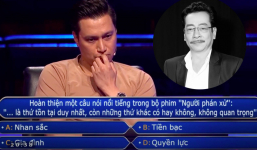 Diễn viên Việt Anh xúc động bật khóc trước câu hỏi về cố NSND Hoàng Dũng trong chương trình 'Ai là triệu phú'