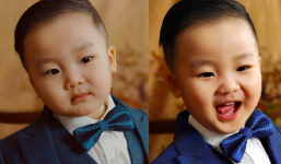 Con trai Hoà Minzy lên đồ như tổng tài nhí nhân dịp sinh nhật tròn 2 tuổi