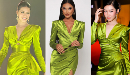 Mới đi thi Miss Universe 2021, Kim Duyên đã 'đụng hàng' váy áo với loạt người đẹp