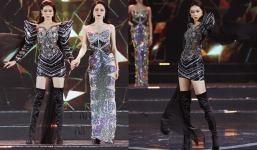 Hoa hậu Khánh Vân catwalk cùng Hoa hậu Hương Giang trên sân khấu, màn kết hợp của 2 'cô trò' khiến dân tình mãn nhãn