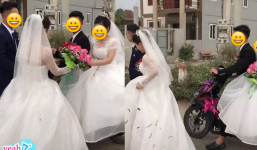 Hai đám rước dâu đổi hoa cưới giữa đường, hóa ra chú rể bên này là người yêu cũ của cô dâu bên kia