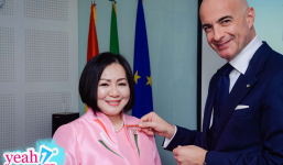 Bà Trang Lê được chính phủ Ý trao tặng Huân Chương Công Trạng Ngôi Sao _ Tước Hiệu Hiệp Sĩ