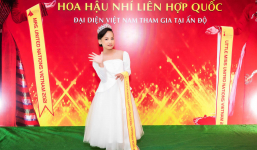 Hoa hậu nhí Việt Nam Phùng Hiểu Anh tham dự cuộc thi Little Miss United Nations tại Ấn Độ