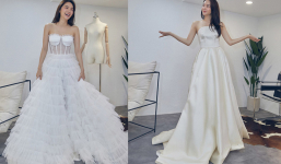 Tiết lộ bộ váy Minh Hằng diện trong hình cưới: Mất hơn 1 tháng để chuẩn bị, sốc với giá tiền