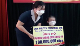 Bé gái 5 tuổi ủng hộ 100 triệu đồng tiền tiết kiệm trong 2 năm vào quỹ phòng chống Covid-19