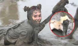 Ninh Dương Lan Ngọc tắm trong bể bùn khi ghi hình Running Man, CĐM liên tưởng ngay đến hình ảnh siêu hài