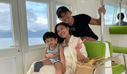 Gia đình Thúy Diễm - Lương Thế Thành có chuyến du lịch đầu tiên sau kỳ nghỉ dịch dài
