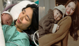 Hòa Minzy chia sẻ hình ảnh xúc động lúc vừa sinh bé Bo, tiết lộ con trai sắp cao bằng mẹ siêu hài hước
