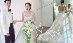 Soi chiếc váy cưới Ngô Thanh Vân mặc trong hôn lễ, cùng thiết kế với Son Ye Jin?