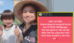 Quỳnh Trần JP xin tư vấn để hỗ trợ 1000 kg gạo cho bà con vùng dịch ở TP.HCM