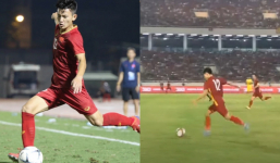 Phan Tuấn Tài và đường truyền mượt mà góp phần mang đến pha đánh đầu tung lưới U23 Thái Lan