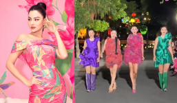 Vũ Thu Phương bị netizen nhận xét 'một mình một cõi' khi catwalk lọt thỏm giữa dàn mỹ nhân
