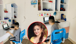 Con Trai Vy Oanh  hào hứng học online ngày đầu tựu trường