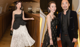 Thu Trang thay 2 bộ váy, chiếm trọn spotlight khi sánh đôi bên Tiến Luật