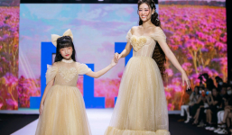 Khánh Vân hóa công chúa trong tuần lễ thời trang của Xuân Lan