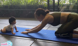 Con gái Đàm Thu Trang mới có từng tuổi đã biết tập yoga cùng mẹ, Cường Đô La tiết lộ vai trò phía sau?