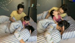 Đàm Thu Trang khoe cảnh con gái làm 'chị đại' trong nhà: 'Khi chị ngủ phải nói khẽ cười duyên'
