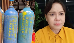 Việt Hương phun sơn viết tên lên bình oxy sau sự cố mượn rồi mang đi bán