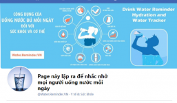 Blogger Nguyễn Văn Hoàng nhắc mọi người uống nước bằng cách sáng tạo nội dung