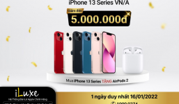 iLuxe bán iPhone 13 Series giảm 5.000.000đ, tặng thêm AirPods 2 gây xôn xao cộng đồng iFan