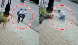 Dân mạng share liền tay khoảnh khắc hai nữ sinh đuổi theo đạp ngã xe của cướp, lấy lại điện thoại