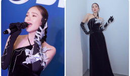 Minh Hằng bảo mặc áo dài Việt Nam khi hát cho người Hàn, netizen thắc mắc 'Đây là áo yếm mà?'