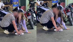 Tranh cãi đoạn clip cô gái say đến mức ngồi bệt giữa đường, làm hành động nhạy cảm với bạn trai