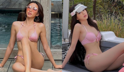 Khi Thùy Tiên - Ngọc Trinh cùng khoe ảnh diện bikini ngập sắc hồng: Danh xưng 'nữ hoàng nội y' có lung lay?