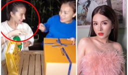 Bà Nhân Vlog khoe clip tặng túi hiệu cho Quỳnh Trần JP nhưng CĐM chỉ chú ý chiếc mũi 'lạ' hậu dao kéo