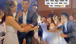 Ăn đám cưới bạn thân, Trương Quỳnh Anh phản ứng thế nào khi bị ông xã Phương Trinh Jolie ép lấy chồng?