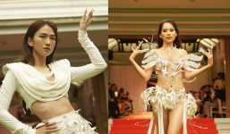 Đi Thái Lan diễn show, Nam Anh nóng bỏng 'hết cỡ', Lê Bống lại tạo dáng lạ