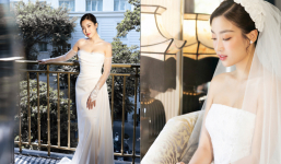 Hé lộ nhan sắc Hoa hậu Đỗ Mỹ Linh trong chiếc váy cưới trước giờ G chính thức làm dâu hào môn