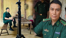 Hé lộ tạo hình của Việt Anh khi vào vai chiến sĩ biên phòng, hóa trang đen nhẻm nhưng cánh tay 'phản chủ'