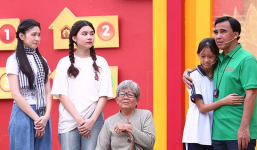 Hai con gái Quyền Linh khóc nức nở, đem hết tiền tiết kiệm tặng trẻ mồ côi khi tham gia gameshow cùng bố MC