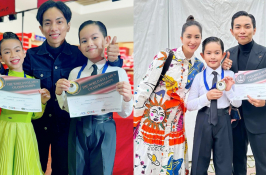 Con trai Khánh Thi và Phan Hiển lần thứ 2 vô địch dancesport thế giới, đúng chuẩn 'con nhà nòi'