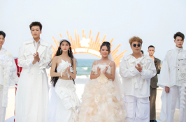 Hoàng Ngân The Face, Vĩnh Đam catwalk trên bãi biển tại Destination Runway Fashion Week 2024