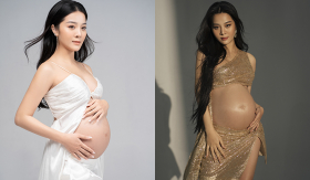 Karen Nguyễn khoe bụng bầu tháng cuối thai kỳ với trang phục gợi cảm: Nhan sắc mẹ bỉm vẫn đầy thần thái