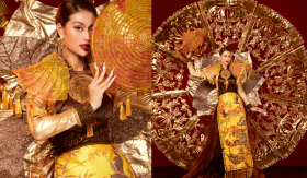 Trang phục dân tộc chính thức của Hoa hậu Đoàn Thiên Ân mang đến Miss Grand International 2022