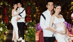 Phương Trinh Jolie diện trang phục hở bạo, khoe nhan sắc xinh đẹp ở tháng thứ 7