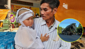 Bò ra từ gầm xe bồn, bé trai 3 tuổi ngơ ngác chứng kiến mẹ và chị gái đã ra đi mãi mãi