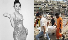 Tìm thấy Hoa hậu Du lịch 2018 dưới đống đổ nát sau thảm họa động đất tại Myanmar