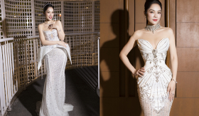 Dương Cẩm Lynh ngọt ngào trong loạt váy cưới, khoe vòng eo 58