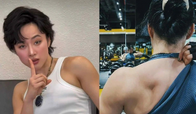 Hình ảnh Angela Phương Trinh khoe cơ bắp cuồn cuộn gây sốt mạng xã hội